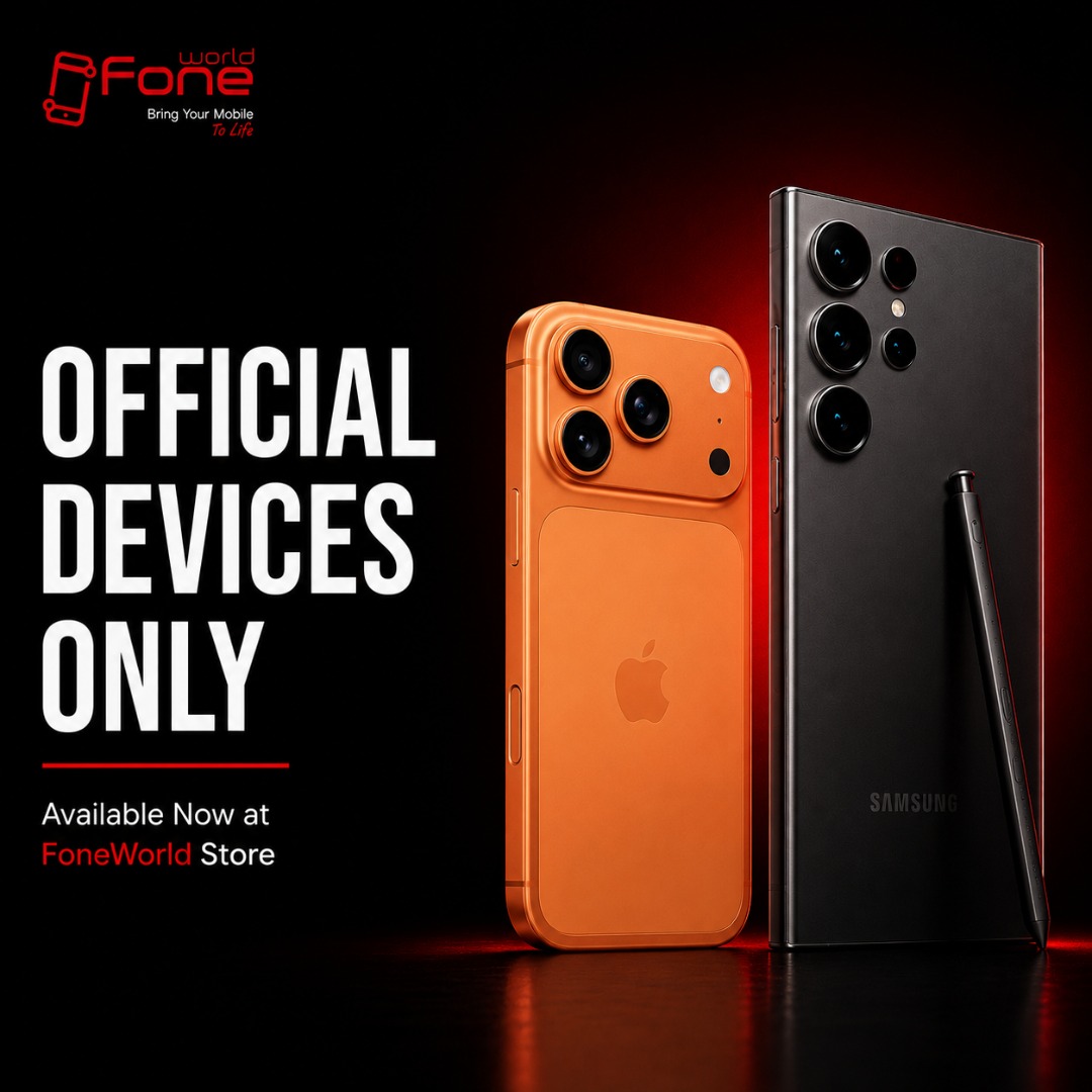 Brand new phones and tablets available at FoneWorld stores